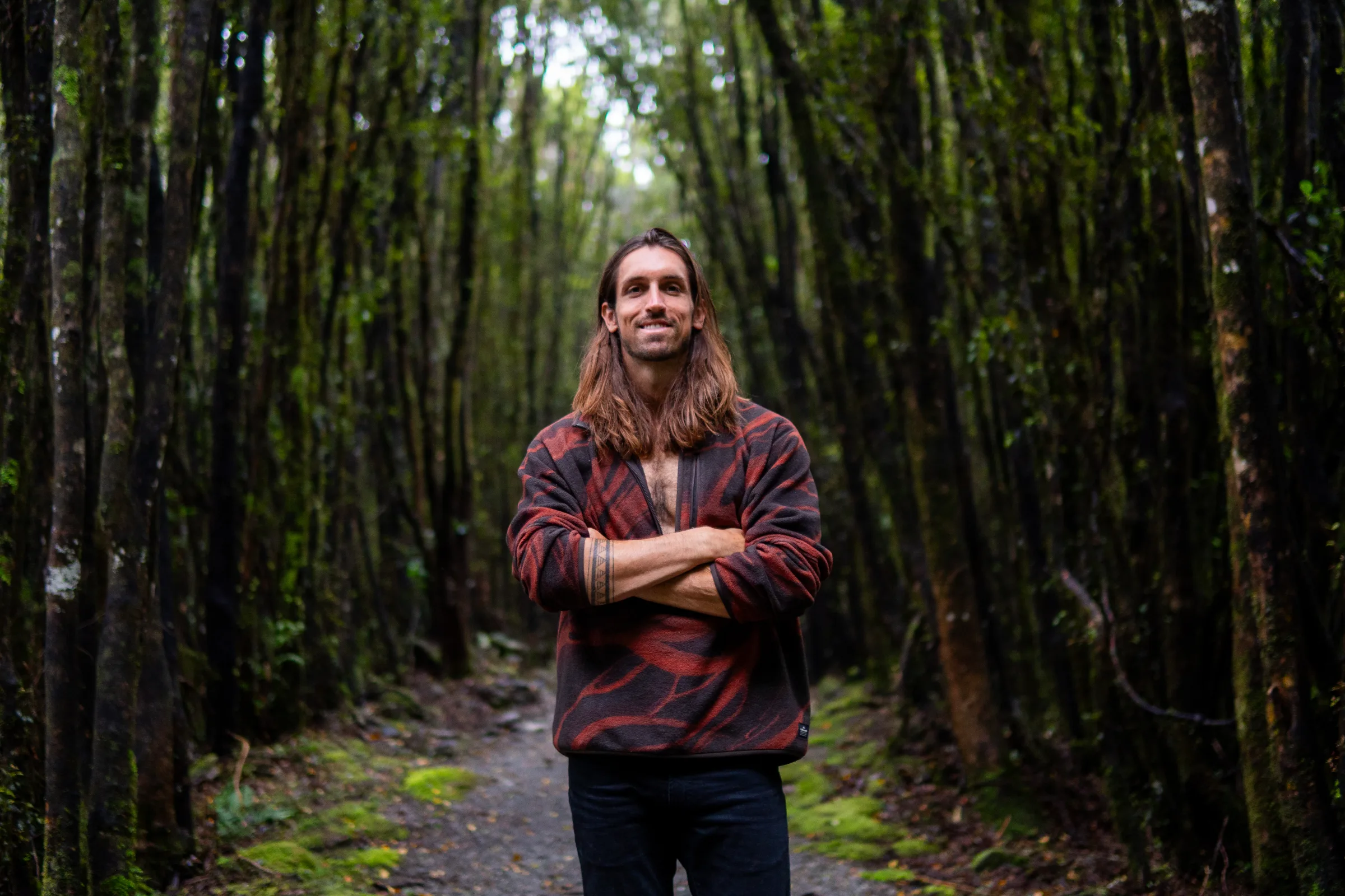 Portrait of Sandy in a forest